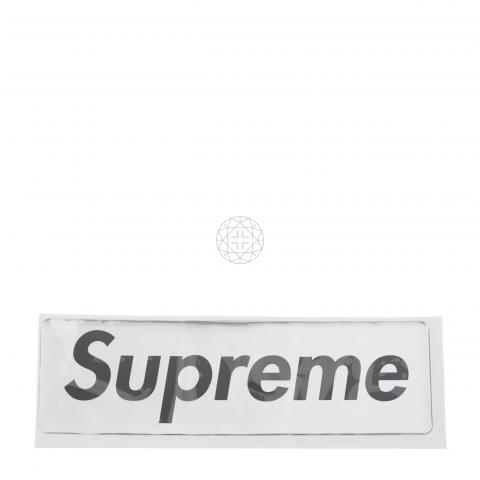 Sell Supreme Box Logo 3D Sticker Silver HuntStreet